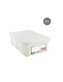 BAC RECTANGULAIRE BLANC SANS COUVERCLE - 25 L