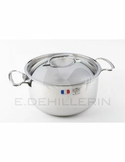 BASSINE A RAGOUT INOX AVEC COUVERCLE DIAMETRE 24 - AFFINITY