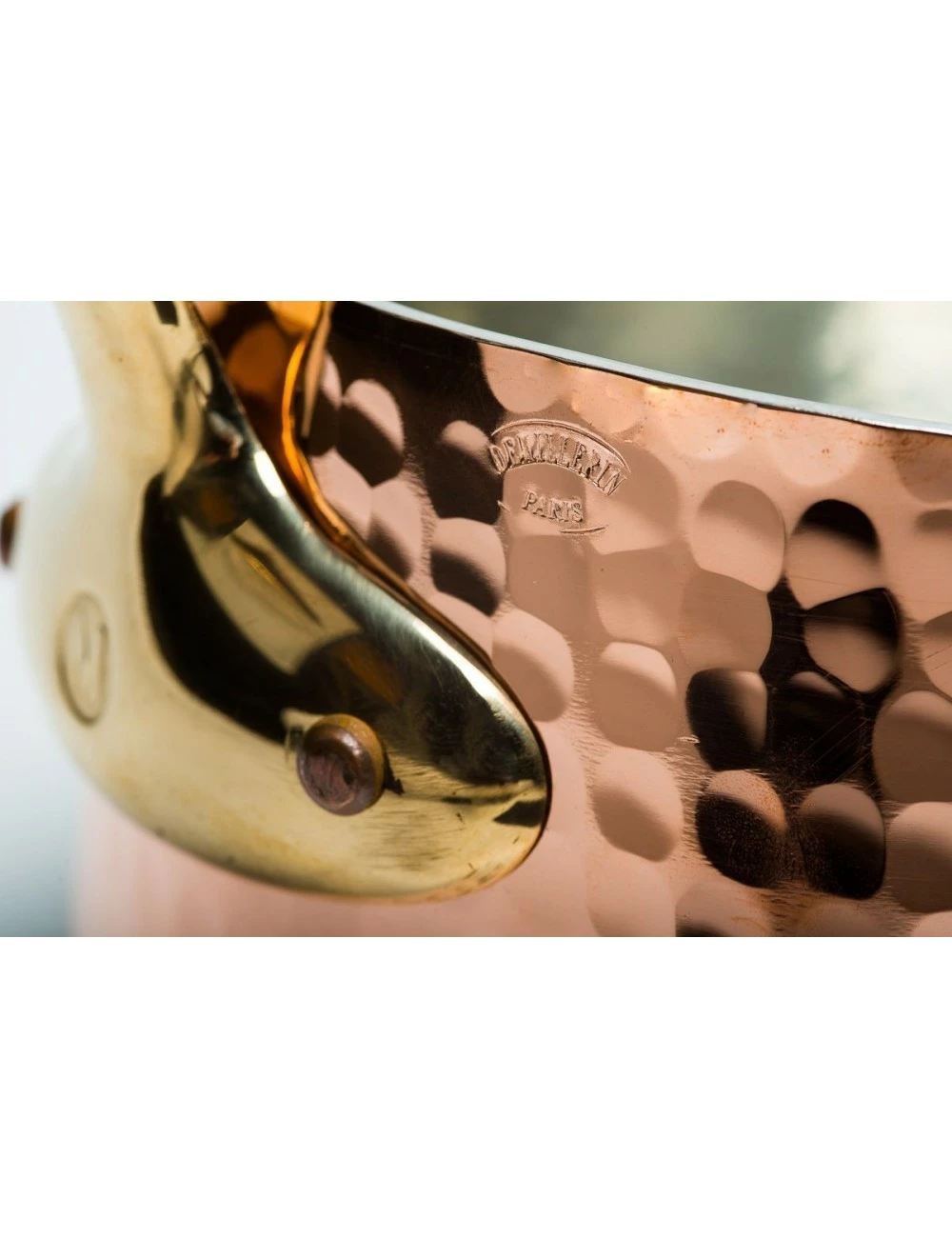 CASSEROLE CUIVRE ETAME EXTRA FORT QUEUE BRONZE – Image 3