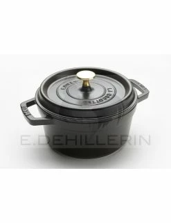 COCOTTE FONTE RONDE NOIRE - STAUB