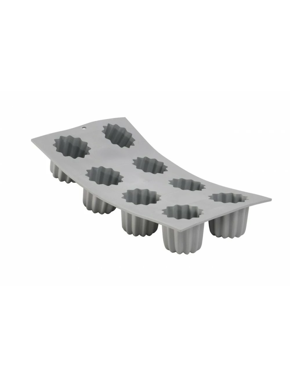 PLAQUE 1/3 ELASTOMOULE - 8 CANNELES