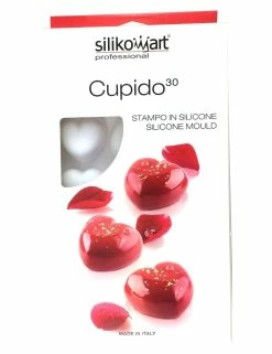 PLAQUE SILIKOMART - 15 COEURS BOMBES