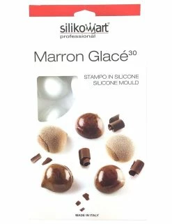 PLAQUE SILIKOMART - 15 MARRONS