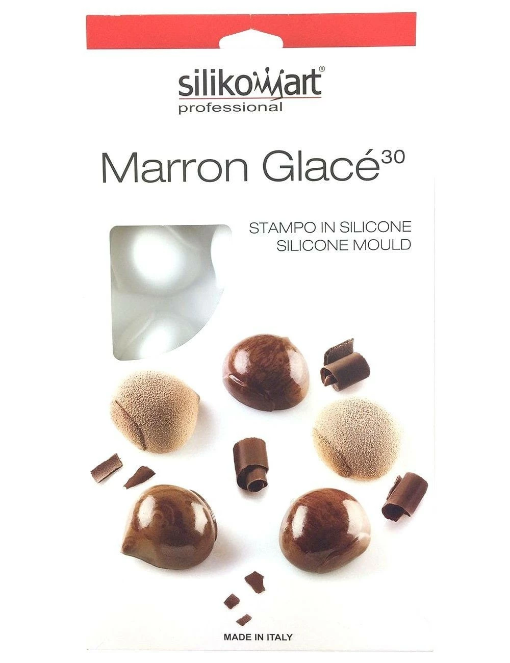 PLAQUE SILIKOMART - 15 MARRONS