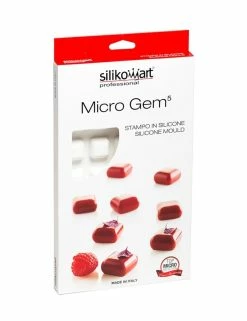 PLAQUE SILIKOMART - 35 MICRO CARRES BOMBES
