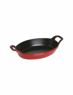 PLAT OVALE FONTE ROUGE - STAUB