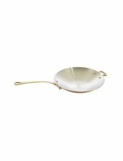 POELE CHINOISE WOK CUPRINOX QUEUE BRONZE D30